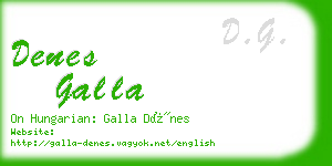 denes galla business card